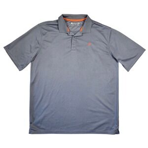 Ariat Tek Mens‎ Polo Shirt Gray XLT Short Sleeve Performance Golf Western Cowboy